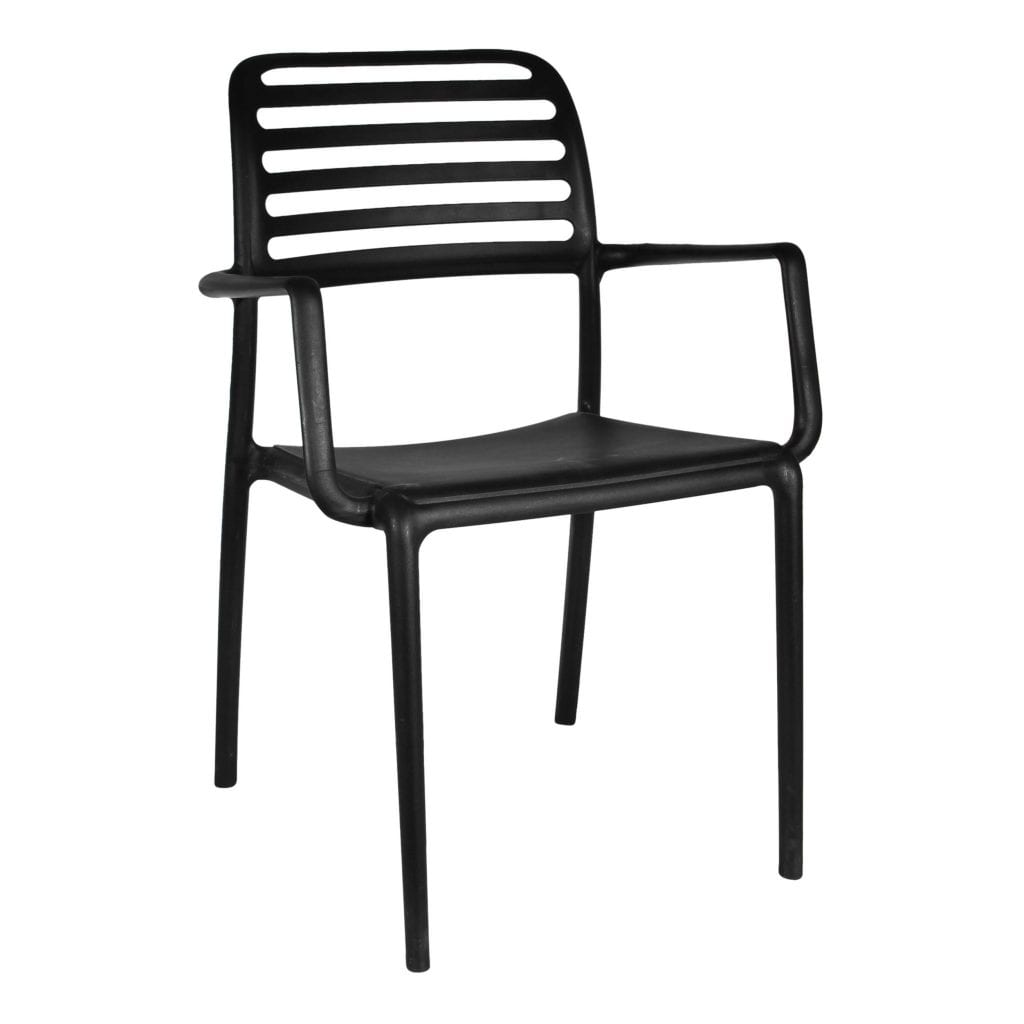 Belle Chair Black with Arms