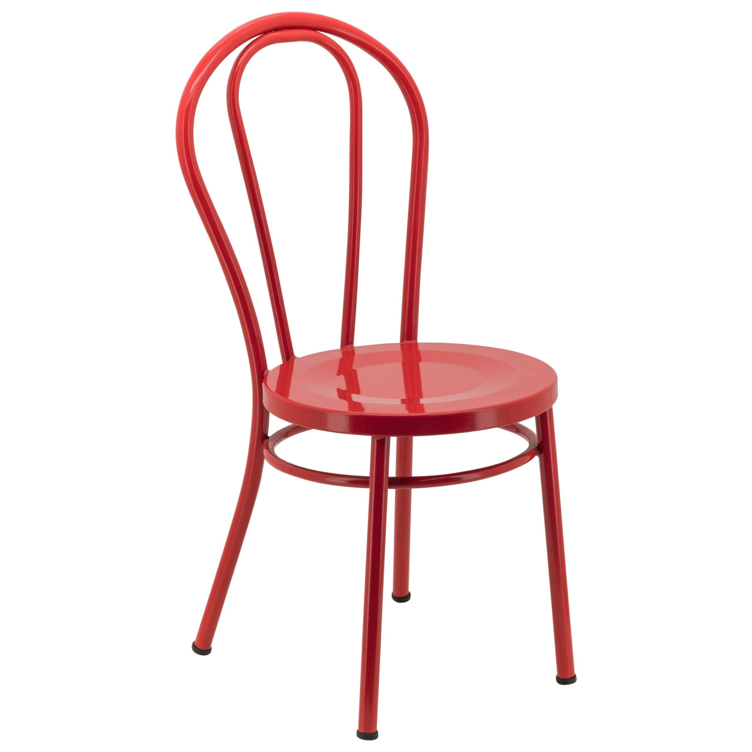 No.18 Steel Cabaret Chair in Gloss Red