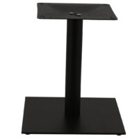 Chicago Coffee Table in Matte Black with Round Pole