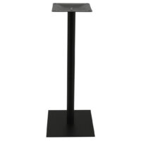 Chicago Bar Table Base in Matte Black with Round Pole