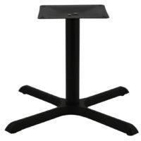 Maxwell Large Coffee Table Base in Matte Black with Round Pole