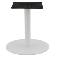 Circular Gloss White Coffee Table Base with Round Pole