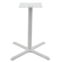 Maxwell Large Dining Table Base in Gloss White with Round Pole