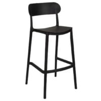 Tall Luna Stool in Black