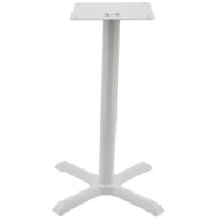 Maxwell Dining Table Base in Gloss White with Round Gloss White Pole