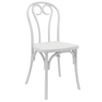 Polypropylene Cabaret Heart Chair in White